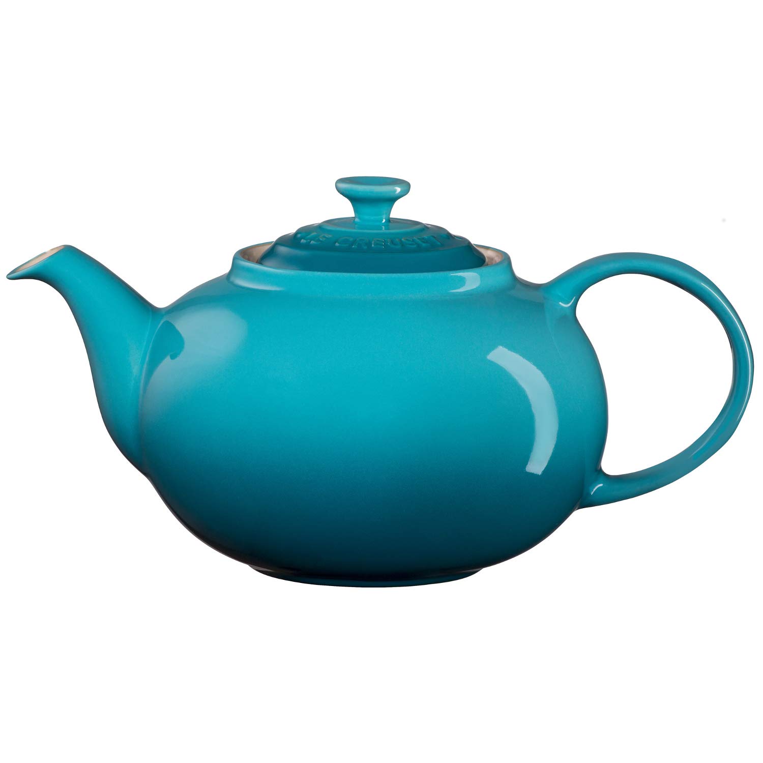 LE CREUSET Enamelled Stoneware Classic Teapot, 1.3 Litres, Serves 3-4 Cups, Teal, 91010013490000