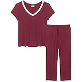 Joyaria Cooling Pajamas Bamboo Viscose Lightweight PJs Set Women Wicking Sleepwear for Night Sweat S-XXL