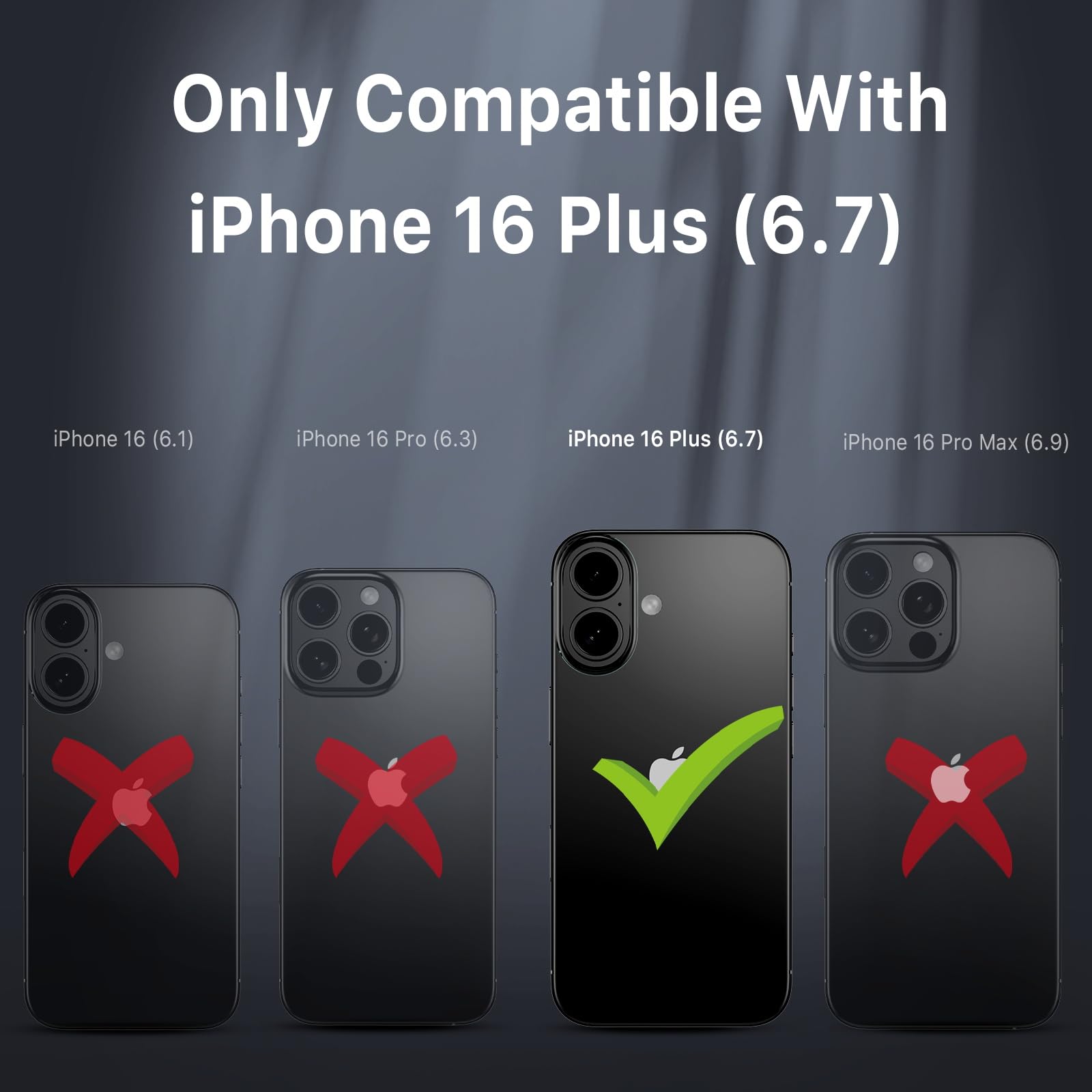M MYBAT PRO Maverick Series iPhone 16 Plus 6.7 Case with Belt Clip Holster,[Compatible with Magsafe] w/Screen Protector,Anti-Drop,Shockproof,with 360°Rotating Kickstand,Heavy Duty Protection Black