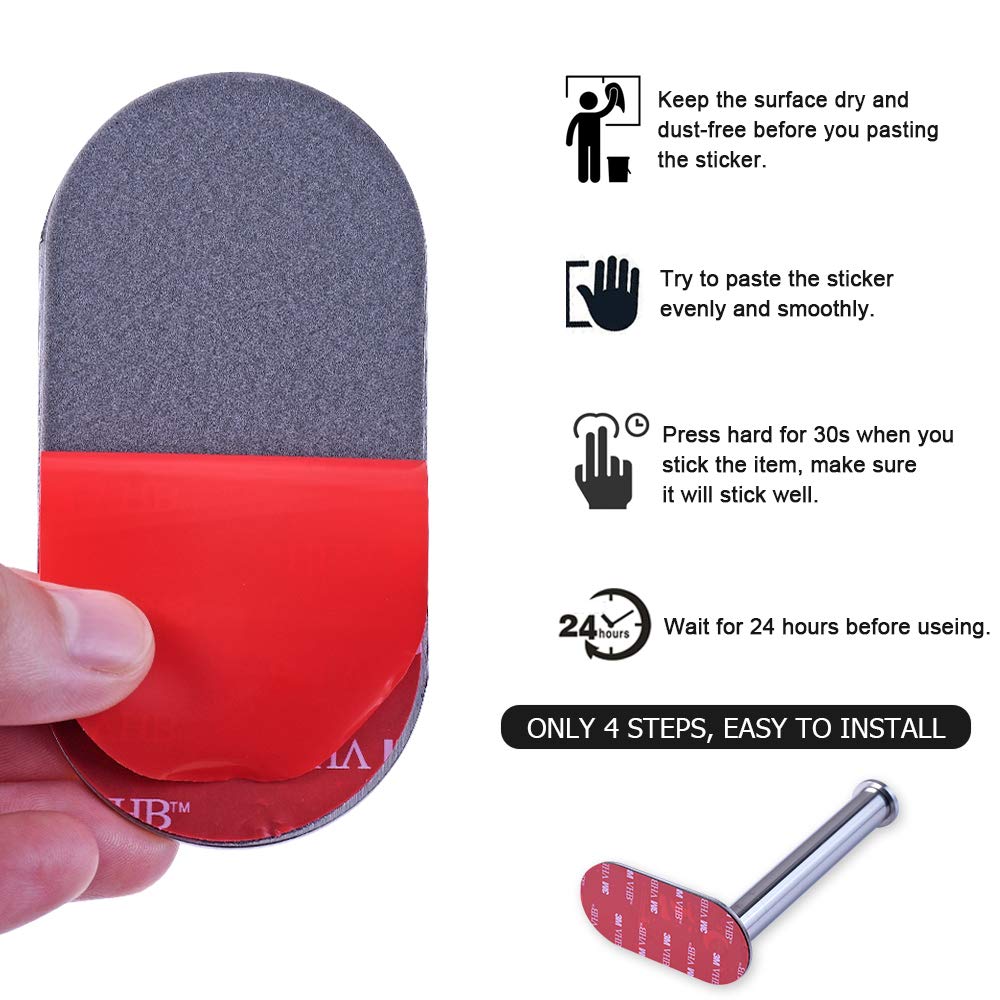 Chrome Toilet Roll Holder, ONEZERO® 3M Self Adhesive Lavatory Paper Roll Holder, Wall Mounted Bathroom Kitchen Roll Holder