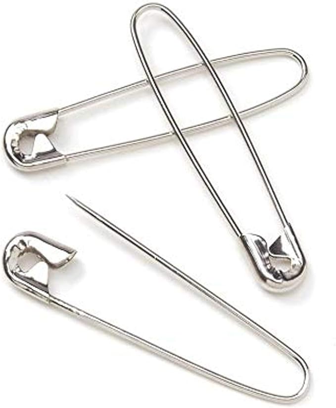 Darice Coiless Safety Pins.75" Nickel 100/Pkg Amazon.co.uk Kitchen & Home