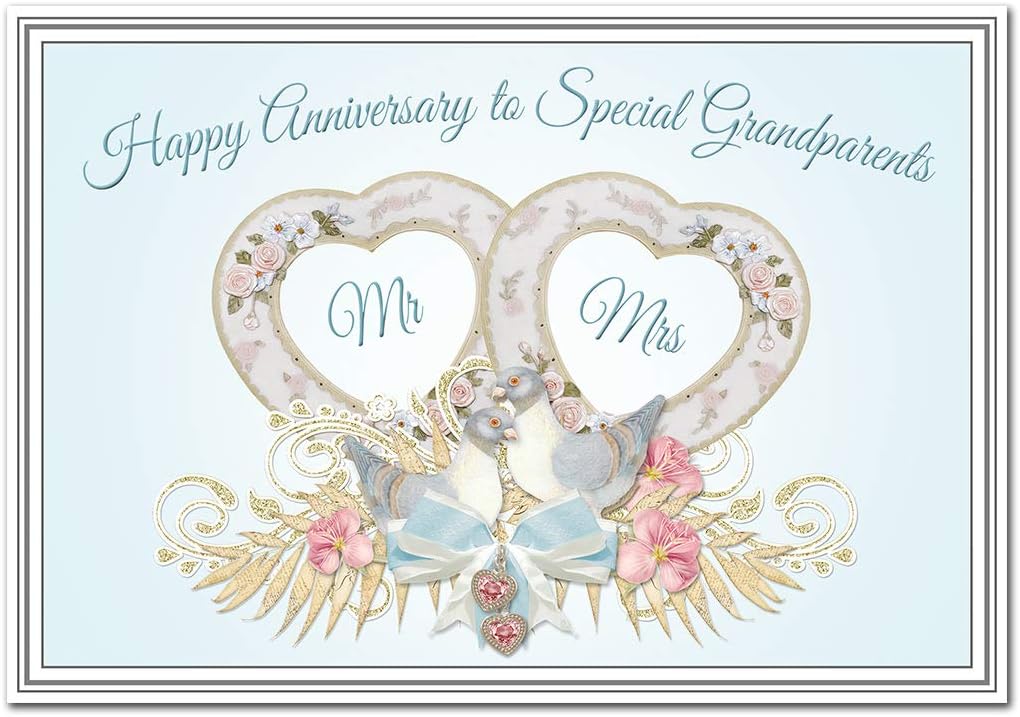 Grandparents Anniversary Cards Wedding Anniversary Greeting Card