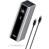 CUKTECH 15 Ultra Power Bank for Laptop, 20,000mAh 140W Portable Charger, Smart Display, External Battery for Outdoor Work and Travel, for iPhone 16/15, MacBook, Samsung, and More (Flight-Approved)