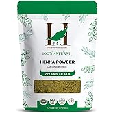 H&C 100% Natural and Pure Henna Powder/Lawsonia Inermis 227 gms (1/2 LB) for Hair