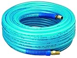 Amflo 12-100E Non-Marring, 1/4" X 100' Polyurethane Air Hose is Lightweight for Easy Carrying & Stays Flexible in Cold Weather - Great for Indoor or Outdoor Projects Like Roofing & Interior Remodeling