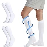 MONFOOT Compression Socks for Men & Women, 15-20 mmHg (3 Pairs) - Best Circulation socks for Nurses, Athletic, Travel