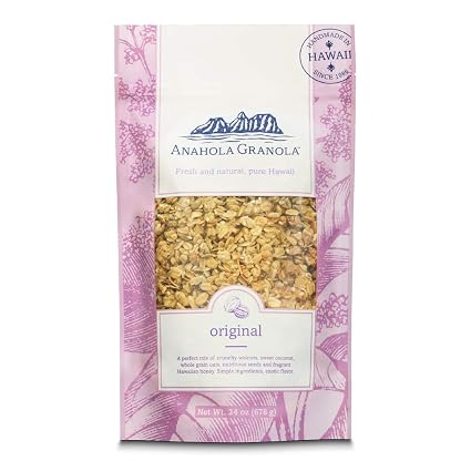 Anahola Granola Hawaiian Wheat-Free Natural Granola, Original, 24-Ounce (Resealable Bag) By Anahola Granola (786173924571)