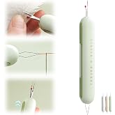 2024 Upgrade 2 in 1 Needle Threader Seam Ripper, Needle Threaders Seam Rippers for Sewing, Needle Threading and Seam Kit Seam Ripper Tool for Elderly and Sewing Enthusiasts(Green)