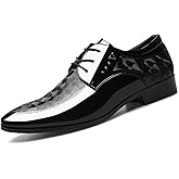Men's Patent Leather Oxford Formal Business Dress Shoes Italy Modern Suit Tuxedo Shoes