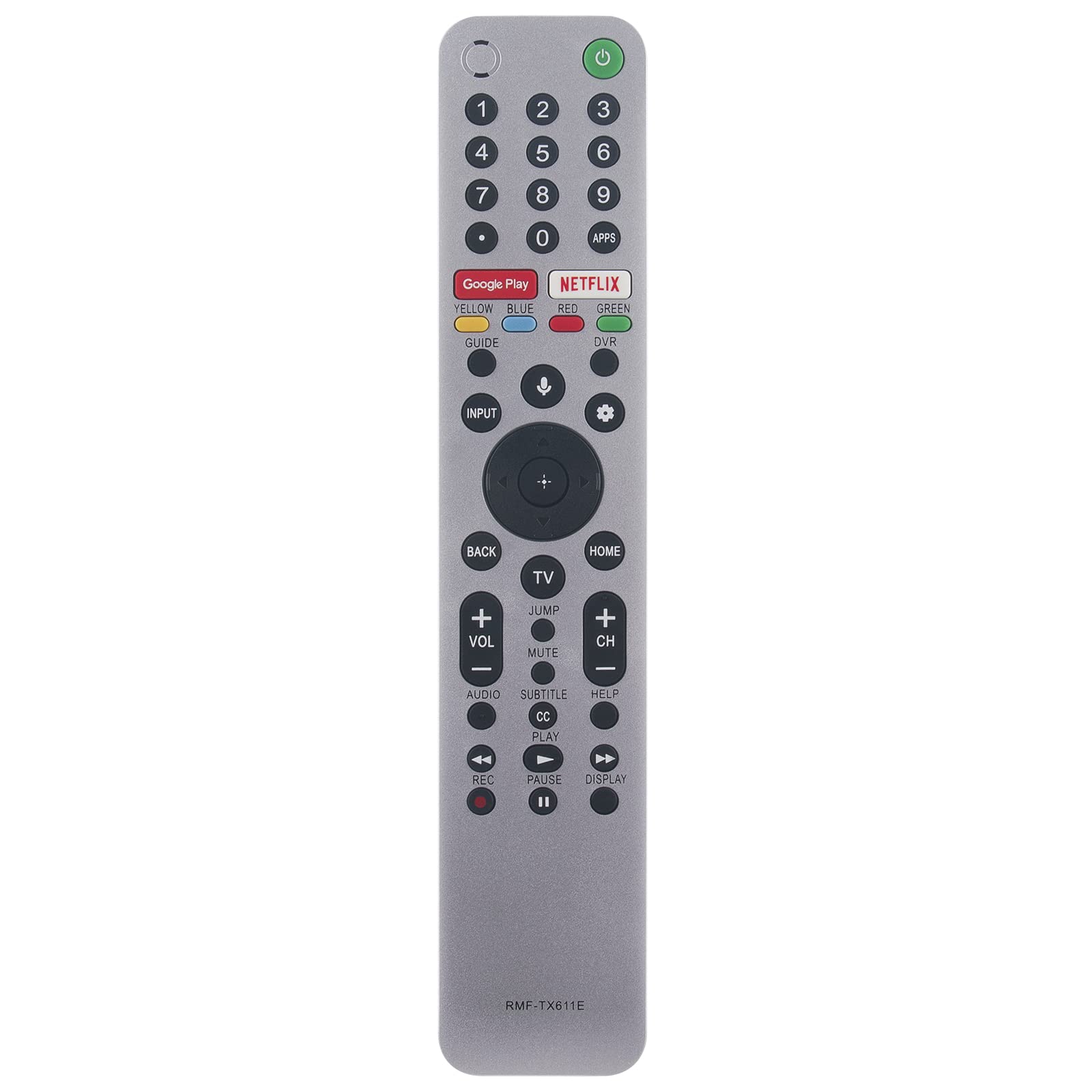 VINABTY RMF-TX611E universal Replace Voice Remote Control Fit for Sony TV KD-77A9G KD-55A8H KD-65A8H KD-85Z9G KD-98Z9G KD-85ZG9 KD-98ZG9 KD-65X8000H XBR-85Z9G XBR-98Z9G XH9005