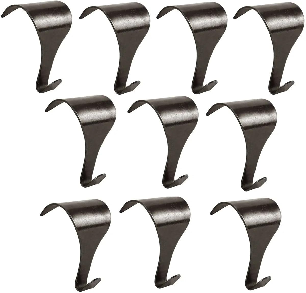 Merriway® BH00087 (10 Pcs) Bronze Plated Picture Rail Hanging Moulding Hook - Pack of 10 Pieces