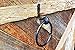Towel Ring- Wrought Iron - Rustic hand towel ring - Wall mount - Black - Handmade