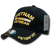 Rapid Dominance Mens Top Novelty-Baseball-caps, Vietnam Vet/Black