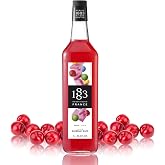 1883 Bubblegum Syrup for Drinks, Made in France, 1 Liter Glass Bottle