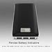 KUNSTWORKER 20000mAh Power Bank,Portable Charger with Built in LED Flash Lights and LED Display,External Battery Pack with Three Output Ports for iPhone6 6s 7 Plus, Galaxy and More