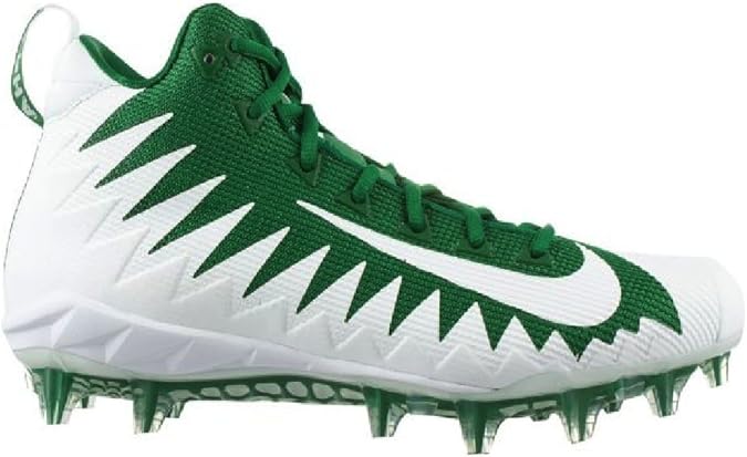Amazon.com | Nike Alpha Menace Pro Mid Green-White Men's Football Cleats 15 US | Football