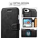 iPhone 8 Plus Case, iPhone 7 Plus Case, Pasonomi iPhone 7 Plus Leather Wallet Case - [Slim Fit] Vintage Flip Case Cover with Stand Function & Credit Card Slots for iPhone 8 Plus & 7 Plus (Black)
