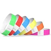 600 WristCo Tyvek Wristbands for Events, 6-Color Variety Pack | Tamper-Proof Design Prevents Reuse &ndash; Premium-Grade Bracelets for Hospital &amp; Medical ID, Party, VIP Identification