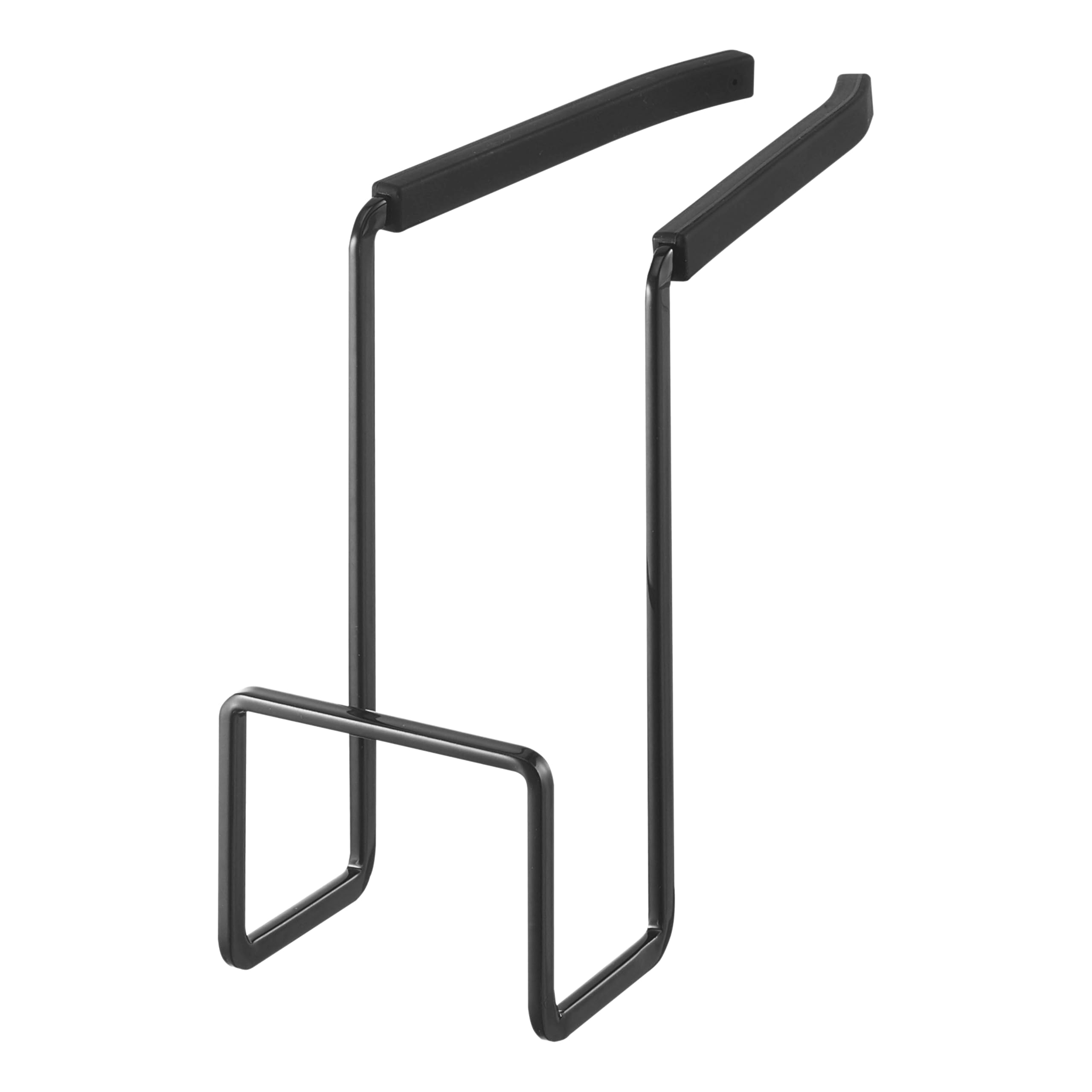 YAMAZAKI Home Faucet-Hanging Kitchen Organizer Sink Rack Basket | Steel | Sponge Holder, Carbon, Black, One Size