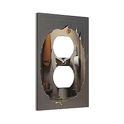 Decorative Outlet Covers Mouse Sitting On Toilet In