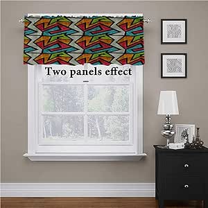 Cenefa de cortina, cenefa de cortina, color café envejecido, para