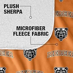 Mercer University Blanket, 50"x60" Logo Pattern