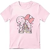 Vieawfi Magic Kingdom Shirts for Girls Magical Castle Graphic Cute T Shirt Kids Toddler Holiday Vacation Trip Tee Tops