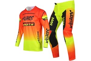 Willbros Youth Moto Gear Set Pant and Jersey Combo for Kids MX Motocross Children Racing Suit Offroad Boys Girls