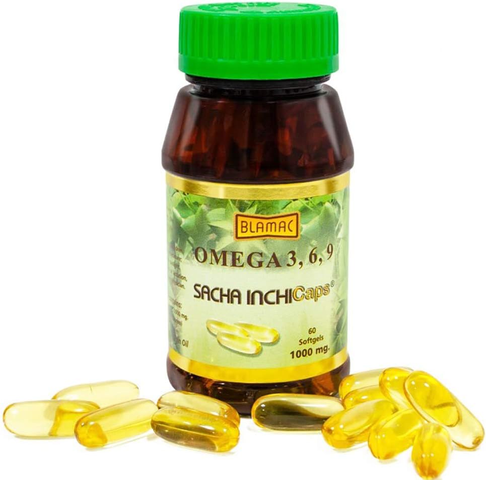 Natural Source of Omega 3,6,9 Softgel caps from Sacha Inchi (60
