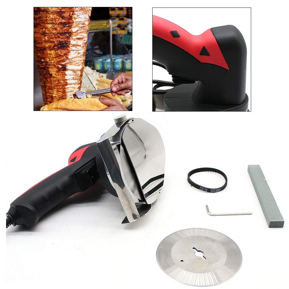 Hansemay Cuchillo eléctrico Shawarma 3000 RPM del Cortador de la