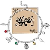 MAOFAED Japan Anime Charms Necklace for Fans, Paperclip Chain Necklace for Men Women, Anime Lover Gift (herolinkNE)