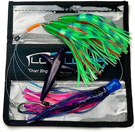 Lobo Lures #206 Carolina Skipjack Hybrid Big Game Daisy Chain Marlin Tuna and Mahi Includes Premium Lure Bag