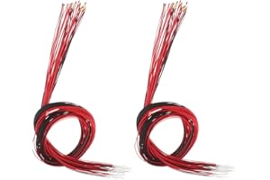 40pcs White and Pre #0805 SMD LED Lights Pre-soldered Micro