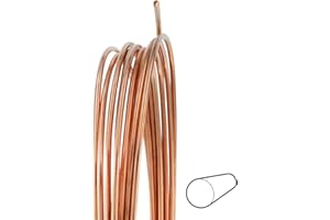 WIREJEWELRY 26 Gauge Round Dead Soft Copper Wire - 5FT