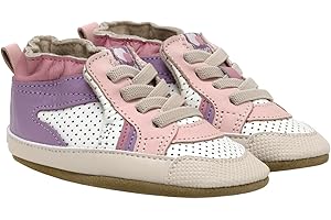 Robeez Baby Girls and Unisex Soft Soles Slip-Resistant Crib Shoes Slippers for Infant and Toddler, 0-24 Months