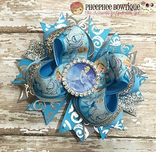 Cinderella Hair Bow, Disney Inspired Hair Bow, Headband, Infant Headband, Baby Headband, Newborn headband, Disney Princess Bow, Handmade Hair Bows