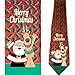 Stonehouse Collection Men's Christmas Tie - Funny Christmas Necktie (Santa)