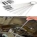 Carburetors Carbon Dirt Jet Remove Cleaner Tool Kit, 13 Cleaning Wires Set + 10 Cleaning Needles + 5 Nylon Brushes Tool Kit for Motorcycle ATV Moped Welder Carb.