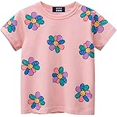 LittleSpring Kids Short Sleeve Graphic T-Shirt 100% Cotton