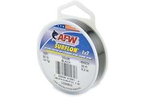 American Fishing Wire Surflon Nylon Coated 1x7 Stainless Steel Leader Wire