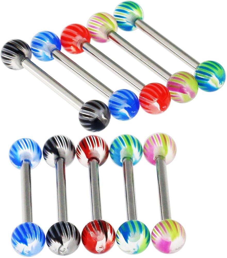 Straight Barbells 14Gx9/16 (1.6x14MM) 316L Surgical Steel