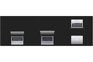 Cacoy Leather Desk Mat, 70.8"x24" Extended Mega Size Professional Computer Desk Pad for Full Desk, Super Large XXXL Desktop Cover Protector for Home and Office, Waterproof Leather Desk Blotter (Black)