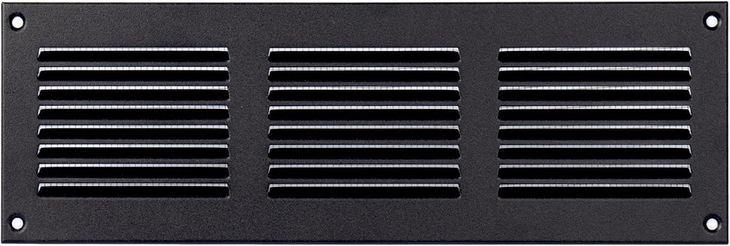 12" x 4" Inch (Outer Dimensions) Anthracite Air Vent Cover - Steel Return Air Grilles - for Ceiling and Sidewall - HVAC - with Protection Screen (300 x 100 mm) — image 1