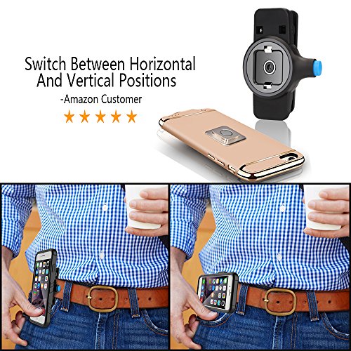 Newest Fashion phone Belt Clip [Easy On/Off & Magnetic Mount], Universal holder for iphone X,8,8 Plus,7,7 plus, 6, 6s Plus, 5s, 5c, se and Samsung Galaxy S8 S7 S6 Edge, LG or Any Phone