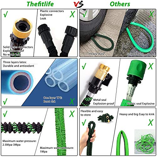 YOJULY Garden Hose50ft Expandable Hose, Leakproof Lightweight Garden