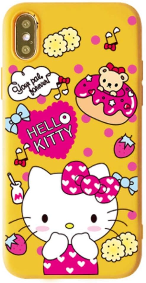 Cute Yellow Kitty Soft & Flexible TPU Ultra-Thin Shockproof Case for iPhone 11 Pro Max,Cartoon Kawaii Animal Animated Fun Cool Skin Case for Kids Teens Girls Women for iPhone 11 Pro Max 6.5 inch