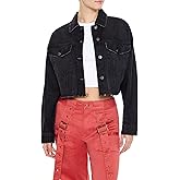 Forever 21 womens Frayed Denim Trucker Jacket