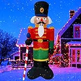 SEASONBLOW 8 Ft LED Light Up Inflatable Christmas
