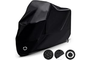 LIHAO Waterproof Motorcycle Cover Shelter Rain UV All Weather Protection 190T