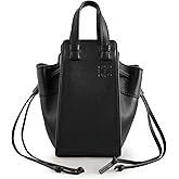 Loewe Women's Pre-Loved L Black Calfskin Hammock Drawstring Shoulder Bag